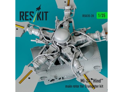 Mi-24 Hind main rotor for Trumpeter kit (3D Printed) 