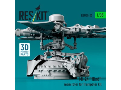 Mi-24 Hind main rotor for Trumpeter kit (3D Printed) 