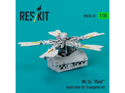 Mi-24 Hind main rotor for Trumpeter kit (3D Printed) 