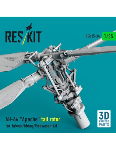 AH-64 Apache tail rotor for Takom/Meng/Snowman kit (3D Printed) 