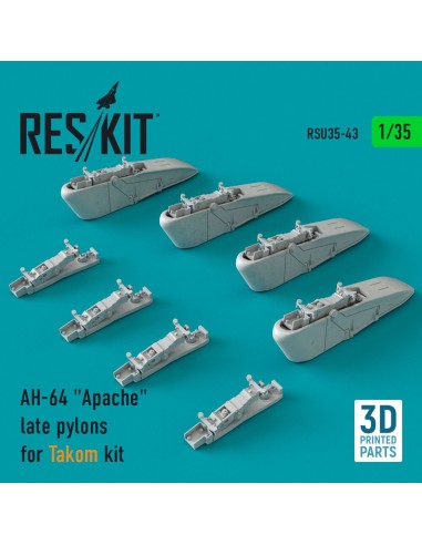 AH-64 Apache late pylons for Takom kit (3D Printed) 