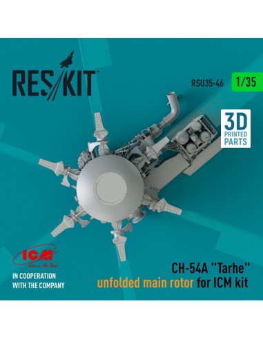 CH-54A Tarhe unfolded main rotor for ICM kit (3D Printed) 