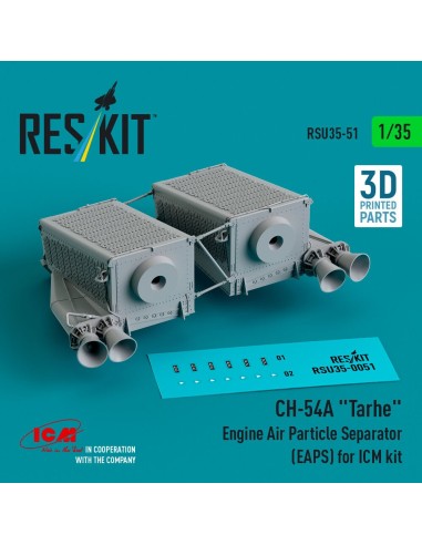 CH-54A Tarhe Engine Air Particle Separator (EAPS) for ICM kit (3D Printed) 