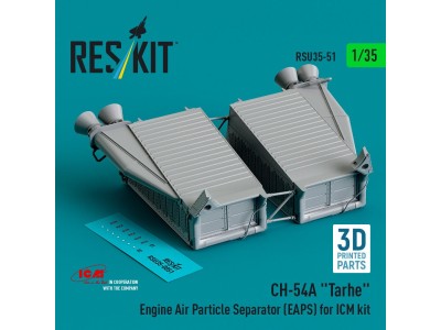CH-54A Tarhe Engine Air Particle Separator (EAPS) for ICM kit (3D Printed) 