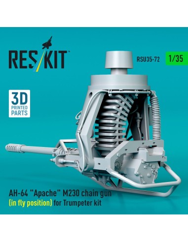 AH-64 Apache M230 chain gun (in fly position) for Trumpeter kit (3D Printed) 