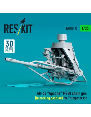 AH-64 Apache M230 chain gun (in parking position) for Trumpeter kit (3D Printed) 