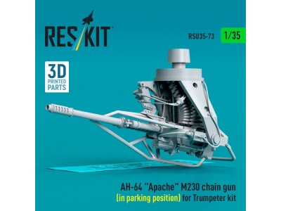 AH-64 Apache M230 chain gun (in parking position) for Trumpeter kit (3D Printed) 