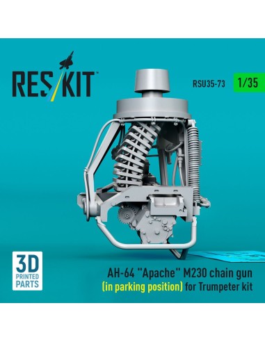 AH-64 Apache M230 chain gun (in parking position) for Trumpeter kit (3D Printed) 