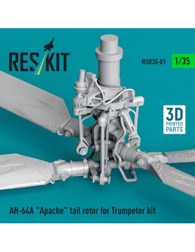 AH-64A Apache tail rotor for Trumpeter kit (3D Printed) 