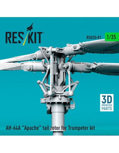 AH-64A Apache tail rotor for Trumpeter kit (3D Printed) 
