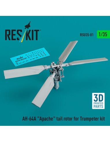 AH-64A Apache tail rotor for Trumpeter kit (3D Printed) 