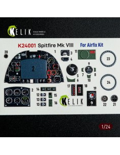 Spitfire Mk VIII interior 3D decals for Airfix kit 