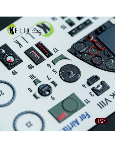Spitfire Mk VIII interior 3D decals for Airfix kit 