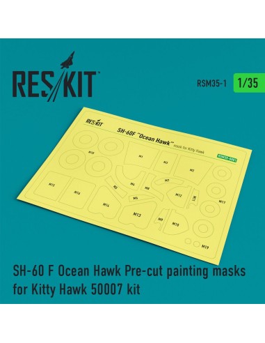SH-60F Ocean Hawk Pre-cut painting masks for KittyHawk 50007 kit 