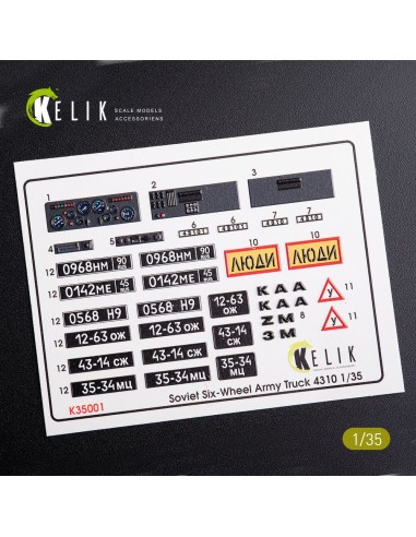 ZiL-131 series interior and exterior 3D decals for any kit 