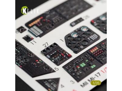 Mi-17 NATO (Black version) - Interior 3D Decal for Trumpeter 