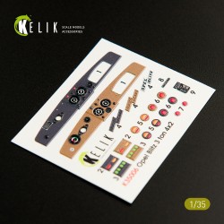 Opel Blitz 3ton 4x2 interior 3D decals for Tamiya kit 