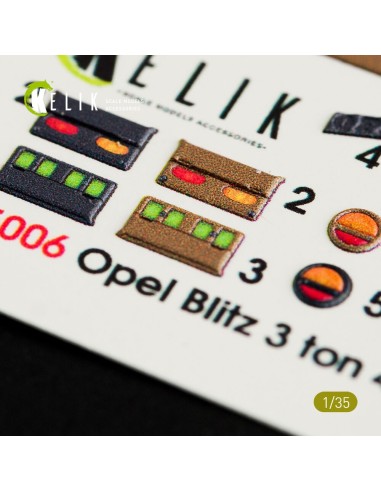 Opel Blitz 3ton 4x2 interior 3D decals for Tamiya kit 