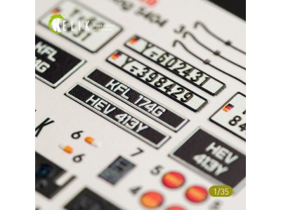 Unimog 404 interior 3D decals for ICM kit 