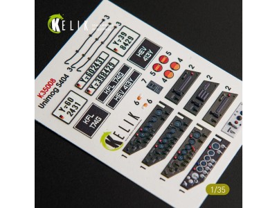 Unimog 404 interior 3D decals for ICM kit 
