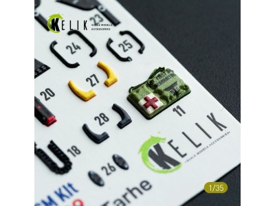 CH-54A Tarhe interior 3D decals for ICM kit 