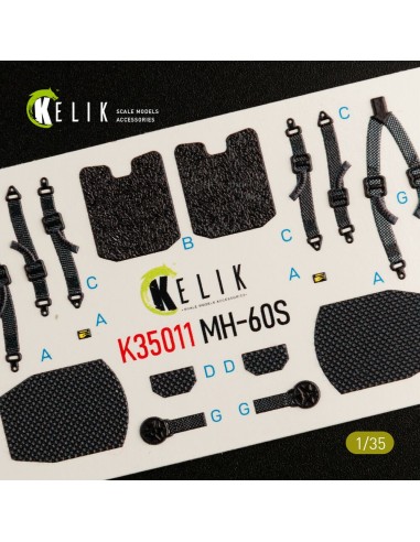 MH-60S Knight Hawk interior 3D decals for Kitty Hawk / Zimimodel kit 