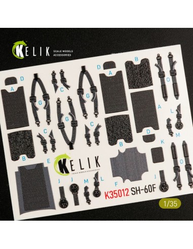 SH-60F Ocean Hawk interior 3D decals for Kitty Hawk / Zimimodel kit 