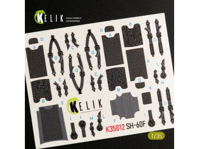 SH-60F Ocean Hawk interior 3D decals for Kitty Hawk / Zimimodel kit 