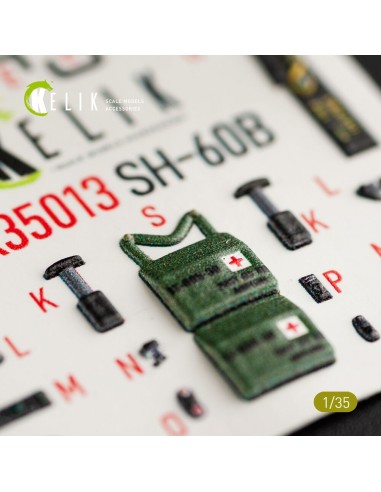 SH-60B interior 3D decals for Kitty Hawk / Zimimodel kit 