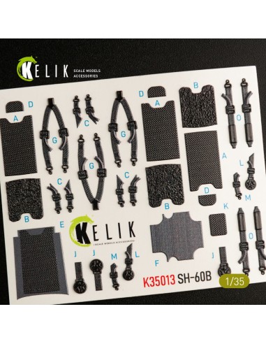 SH-60B interior 3D decals for Kitty Hawk / Zimimodel kit 