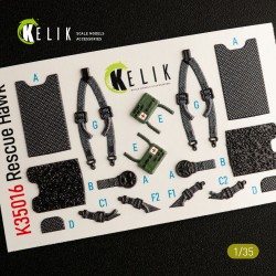 HH-60H Rescue Hawk interior 3D decals for Kitty Hawk / Zimimodel kit  2