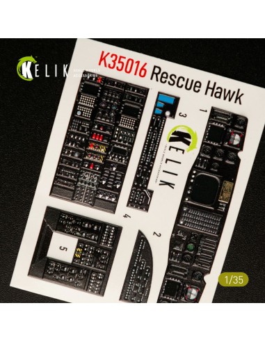 HH-60H Rescue Hawk interior 3D decals for Kitty Hawk / Zimimodel kit 