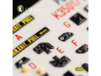 HH-60G Pave Hawk interior 3D decals for Kitty Hawk / Zimimodel kit 