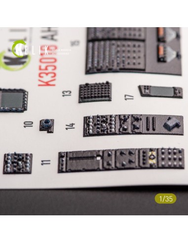 AH-64D Apache interior 3D decals for Takom kit 