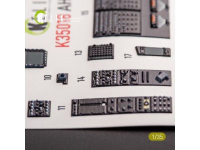 AH-64D Apache interior 3D decals for Takom kit 