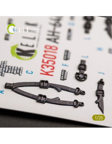 AH-64D Apache interior 3D decals for Takom kit 