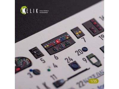 Kozak-2 Ukrainian MRAP 3D decals for ICM kit 