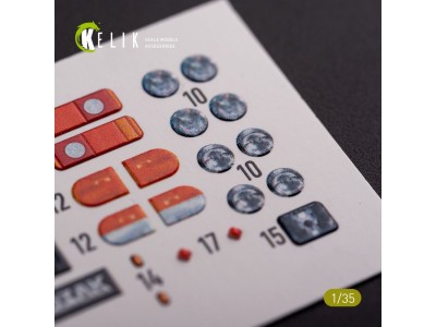 Kozak-2 Ukrainian MRAP 3D decals for ICM kit 