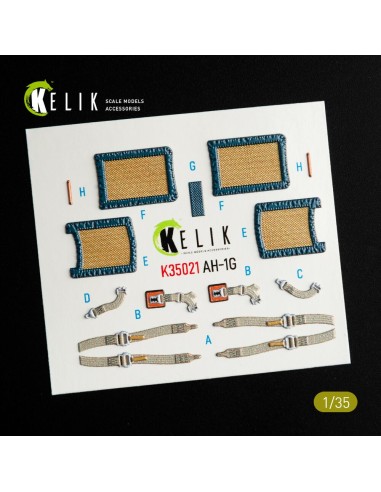 AH-1G Cobra interior 3D decals for ICM kit 