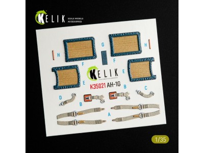 AH-1G Cobra interior 3D decals for ICM kit 