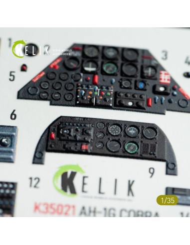 AH-1G Cobra interior 3D decals for ICM kit 