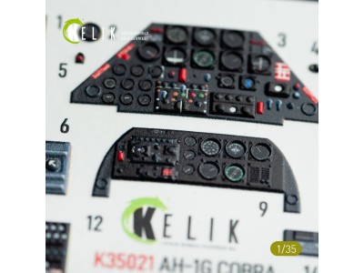 AH-1G Cobra interior 3D decals for ICM kit 