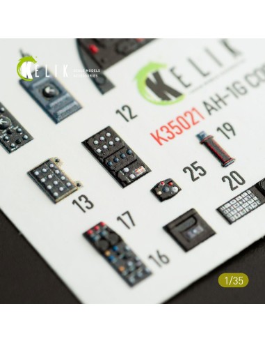 AH-1G Cobra interior 3D decals for ICM kit 