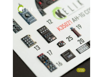 AH-1G Cobra interior 3D decals for ICM kit 