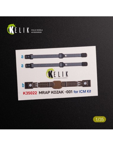 Kozak-001 Ukrainian MRAP 3D decals for ICM kit 