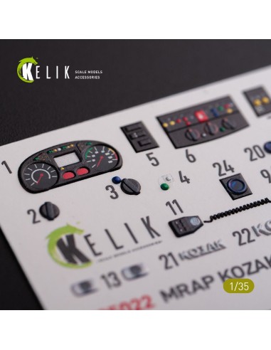 Kozak-001 Ukrainian MRAP 3D decals for ICM kit 