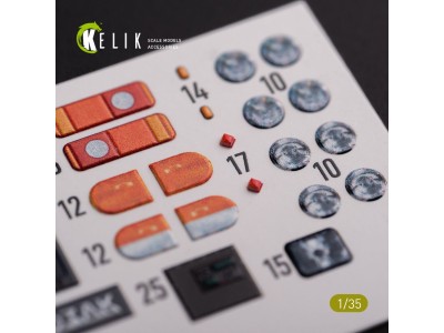 Kozak-001 Ukrainian MRAP 3D decals for ICM kit 