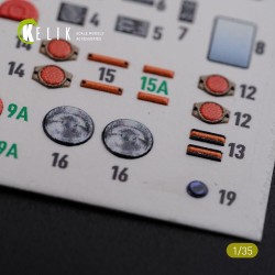 “HUMVEE” HMMWV M1036 with TOW Desert version Interior 3D Decal for Italeri kit 