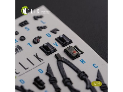AH-64D Apache interior 3D decals for Meng kit 