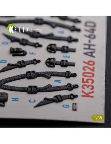 AH-64D Apache interior 3D decals for Meng kit 